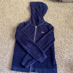 Royal Blue zip up Guess jacket